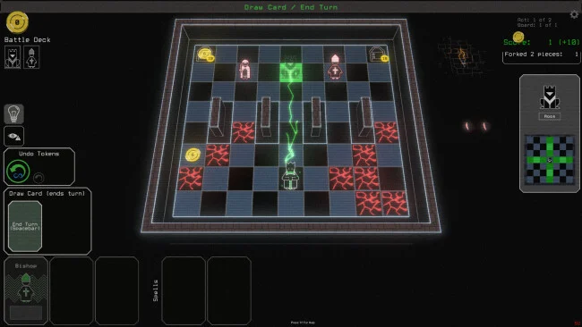 Capture d'écran du jeu sous la couronne