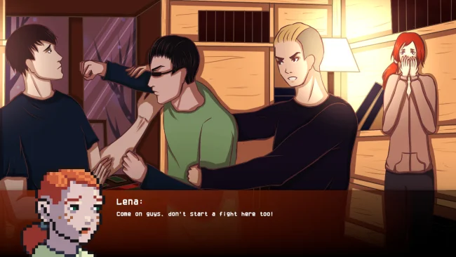 Cambio: captura de pantalla del juego Decisiones