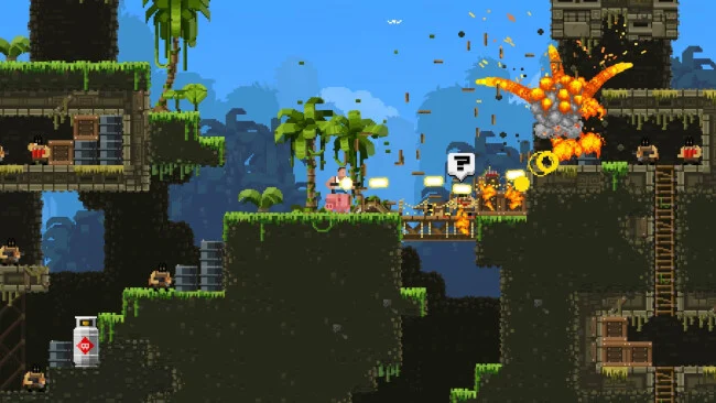 Captura de tela do Broforce para PC