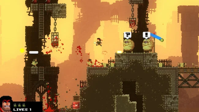 Captura de tela do jogo Broforce