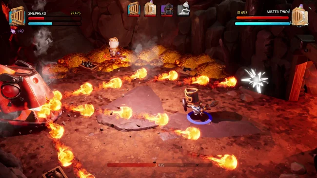 Capture d'écran du gameplay de Big Helmet Heroes