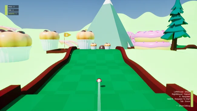 Screenshot of Candy Golf for PC