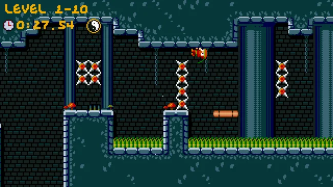 Chibi Ninja Shino-kun: Captura de pantalla del juego Demon Tower Treasure