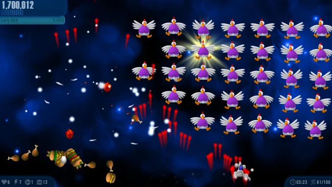 Captura de pantalla de Chicken Invaders