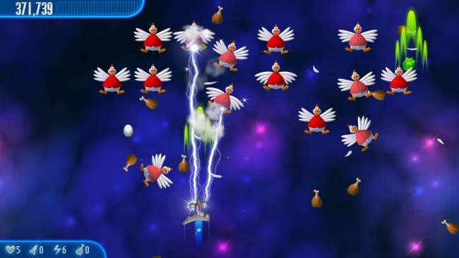 Captura de pantalla del juego Chicken Invaders