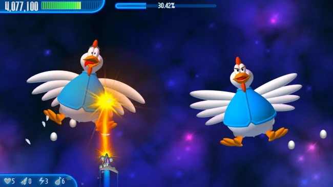 Captura de pantalla de Chicken Invaders