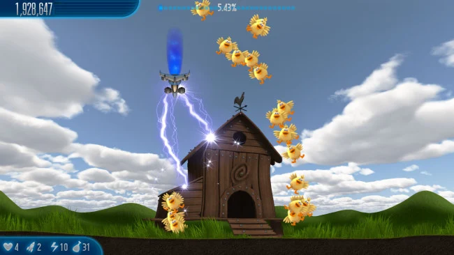 Chicken Invaders game screenshot