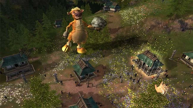 Capture d'écran du jeu en noir et blanc