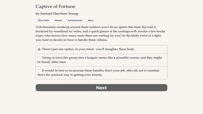 PC Screenshot Captive of Fortune