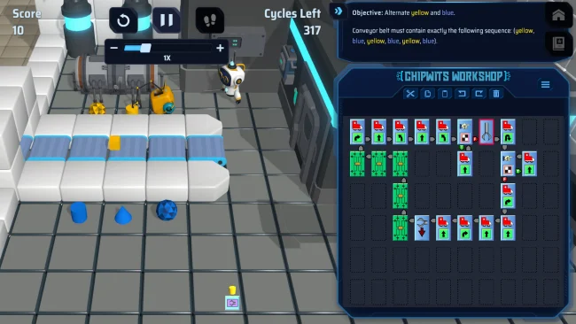 Captura de pantalla del juego ChipWits