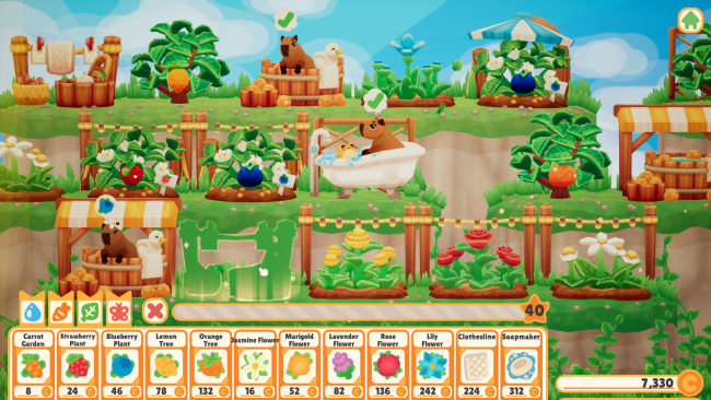 Capybara Spa game screenshot