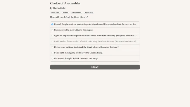 Captura de pantalla de PC de Alexandria Picks