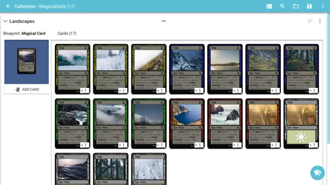 Card Creator game screenshot