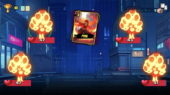 Screenshot of Cards Battle Royale gameplay