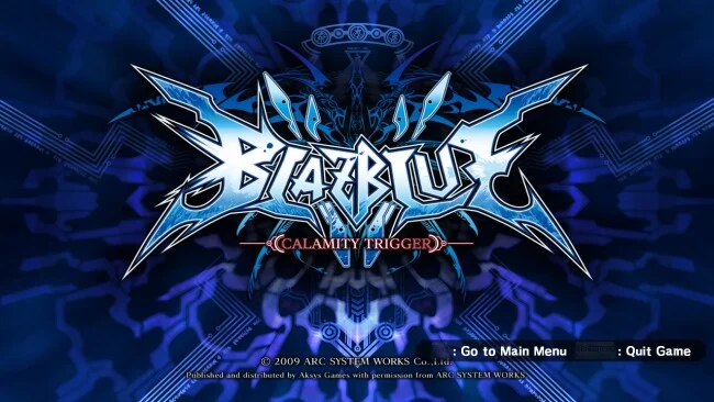BlazBlue : Capture d'écran de déclenchement de calamité pour PC