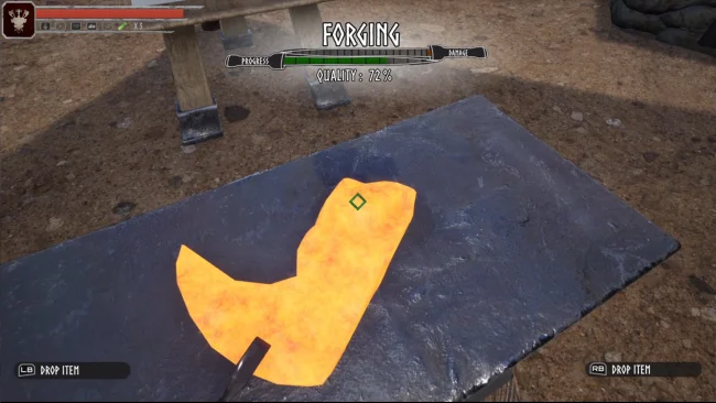 Capture d'écran du forgeron de Blightlands