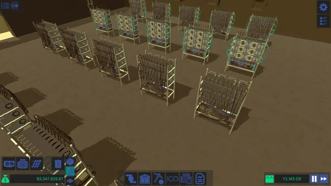 Capture d'écran du jeu Blockchain Tycoon