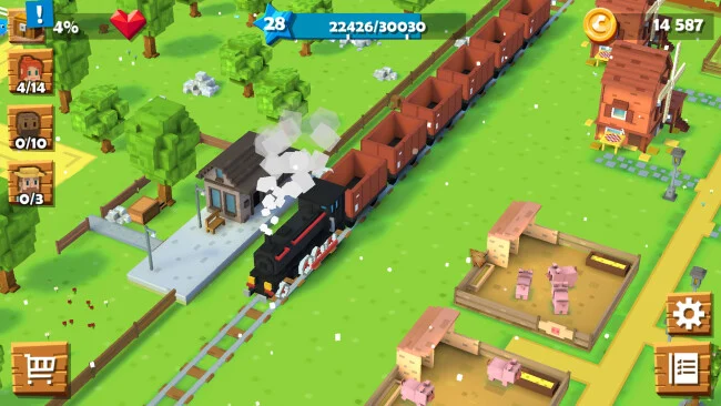 Capture d'écran du jeu Blocky Farm