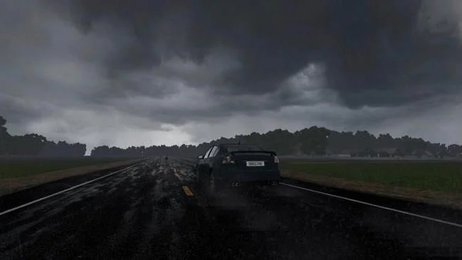 Captura de pantalla de PC de conducción de automóviles en la ciudad