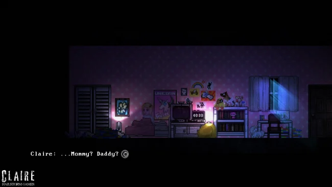 Captura de pantalla del juego Claire