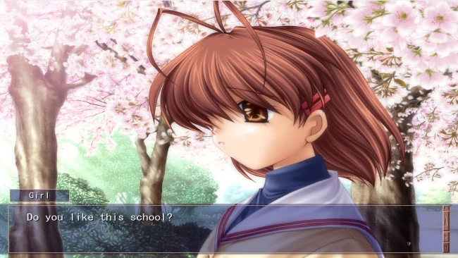 Captura de pantalla del juego Clannad