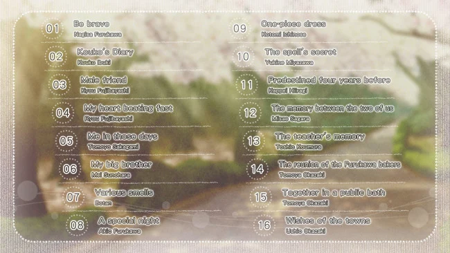 Captura de pantalla del juego Clannad Side Stories