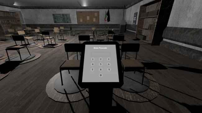 Captura de pantalla de PC de escape del aula