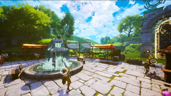 Captura de pantalla del juego de Cloudheim