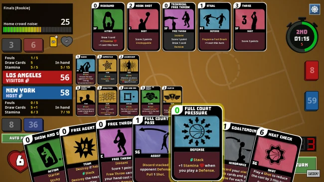 Captura de pantalla de Clutchtime: Basketball Deckbuilder para PC