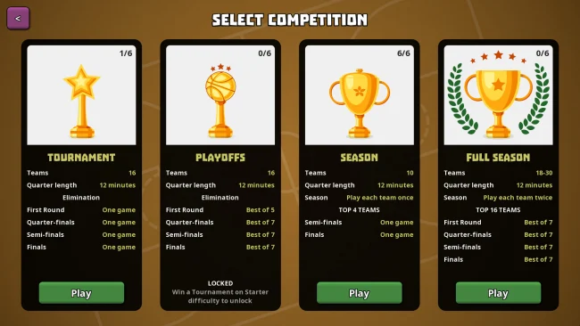 Clutchtime: captura de pantalla del juego Basketball Deckbuilder