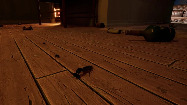Captura de pantalla del juego Cockroach Simulator Household Survivor