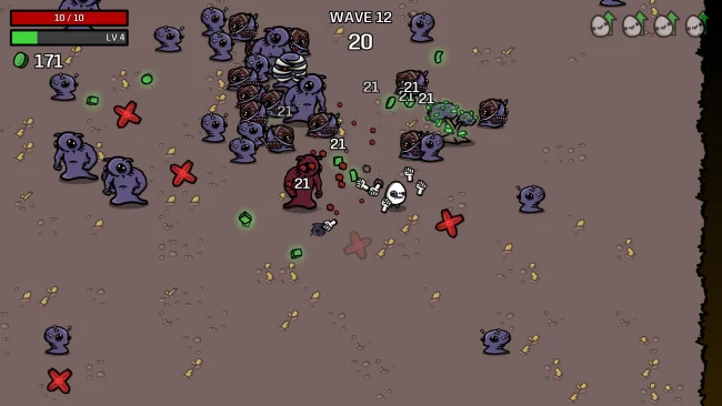 Brotato oyununun ekran görüntüleri