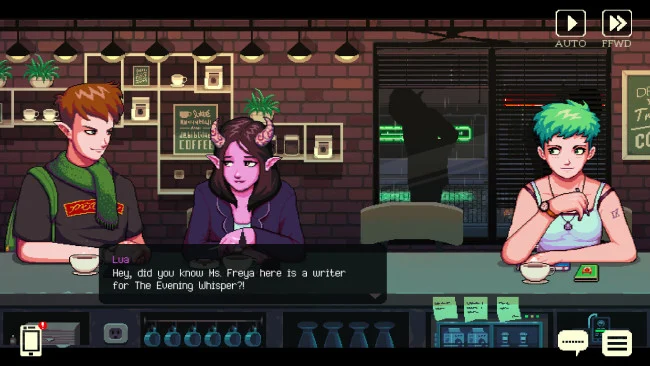 Captura de pantalla del juego Coffee Talk
