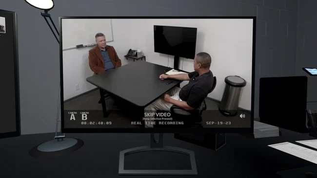 Arquivos de caso: Captura de tela do jogo a portas fechadas