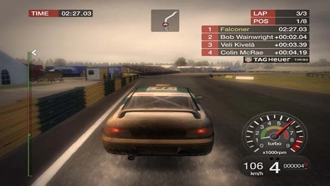 Colin McRae: captura de pantalla del juego Dirt