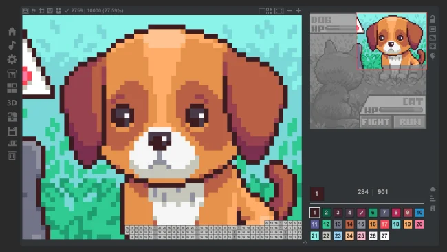 Captura de pantalla del juego de colorear 10k Gameplay