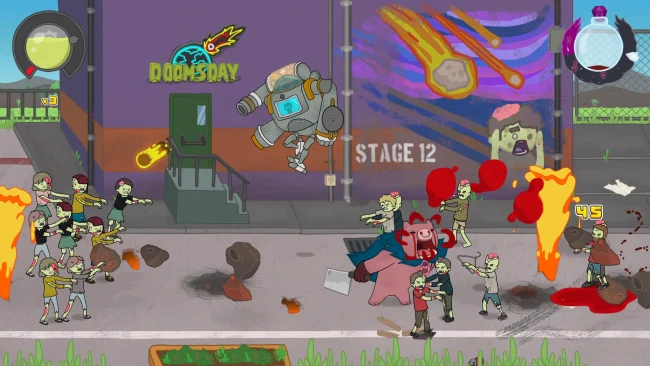 Captura de pantalla de Coloso abajo