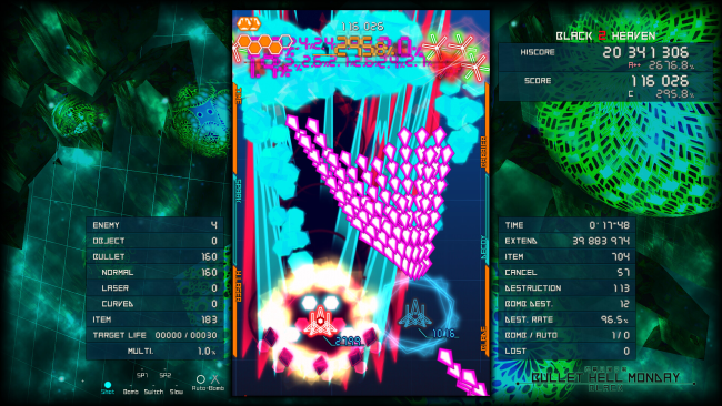 Bullet Hell Monday - Capture d'écran du jeu Black