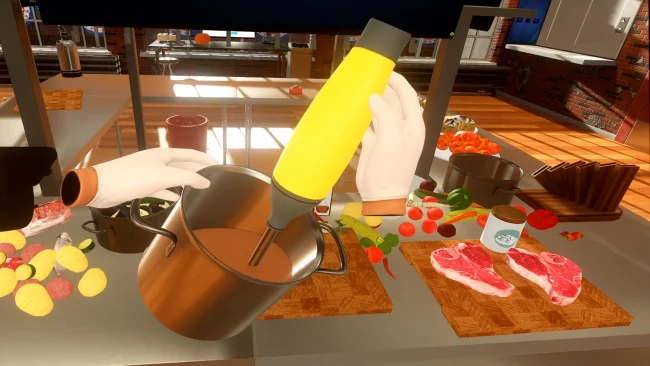 Captura de pantalla del juego Cooking Simulator VR