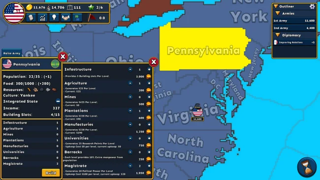 Captura de pantalla del juego Countryballs Conquest