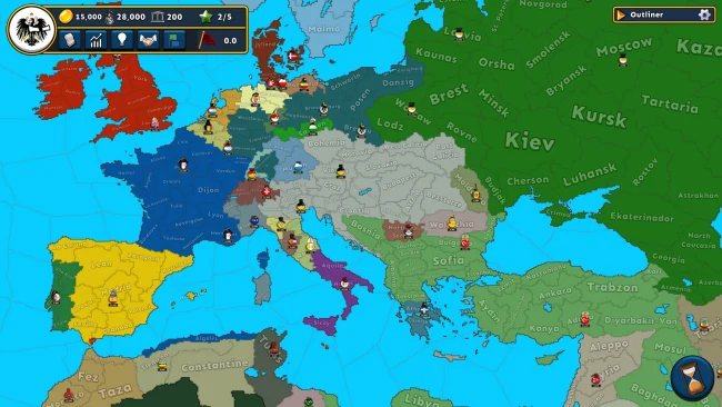 Captura de pantalla de PC de Countryballs Conquest