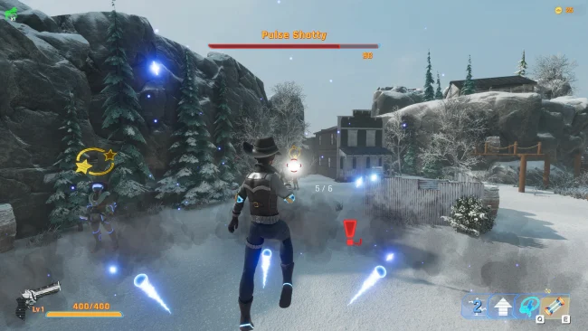 Captura de pantalla del juego vaquero