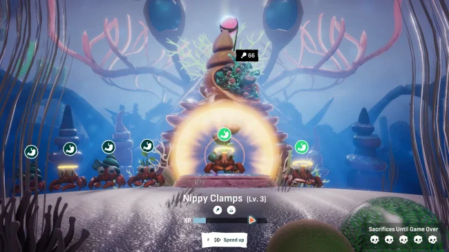 Captura de pantalla del juego Crab God