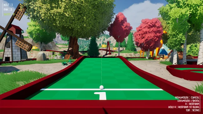 Captura de pantalla del juego Crazy Golf Party