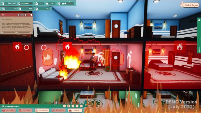 Captura de pantalla del juego Cruise Ship Manager