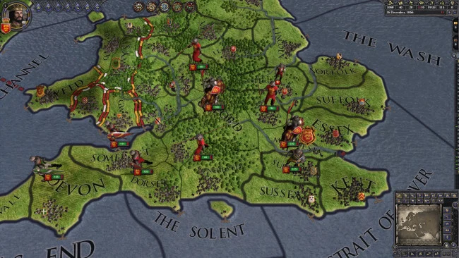 Captura de pantalla del juego Crusader Kings II