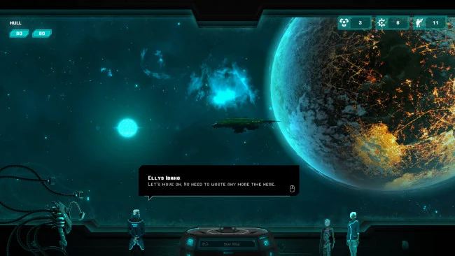 Captura de pantalla del juego Crying Suns