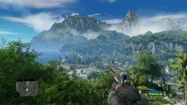 Captura de pantalla del juego remasterizado de Crysis