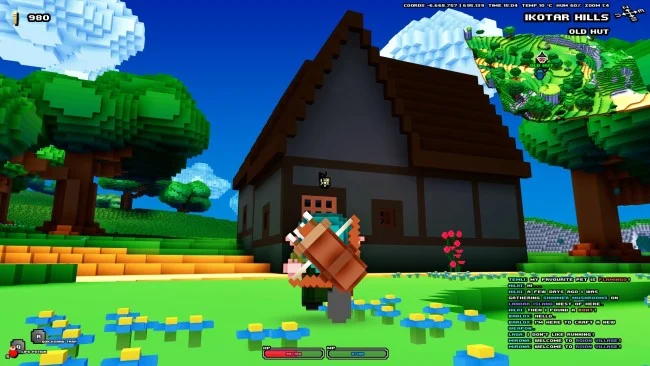 Captura de pantalla del juego Cube World