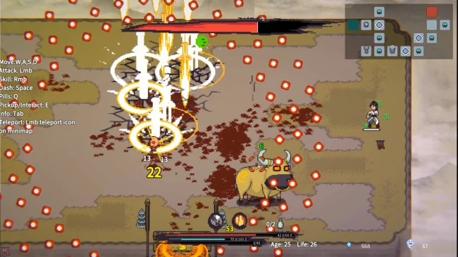 Historia cultural: captura de pantalla del juego Reencarnación